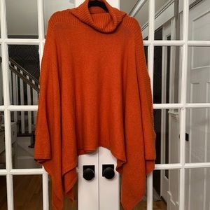 Lou and Grey Turtleneck Pomcho-one size